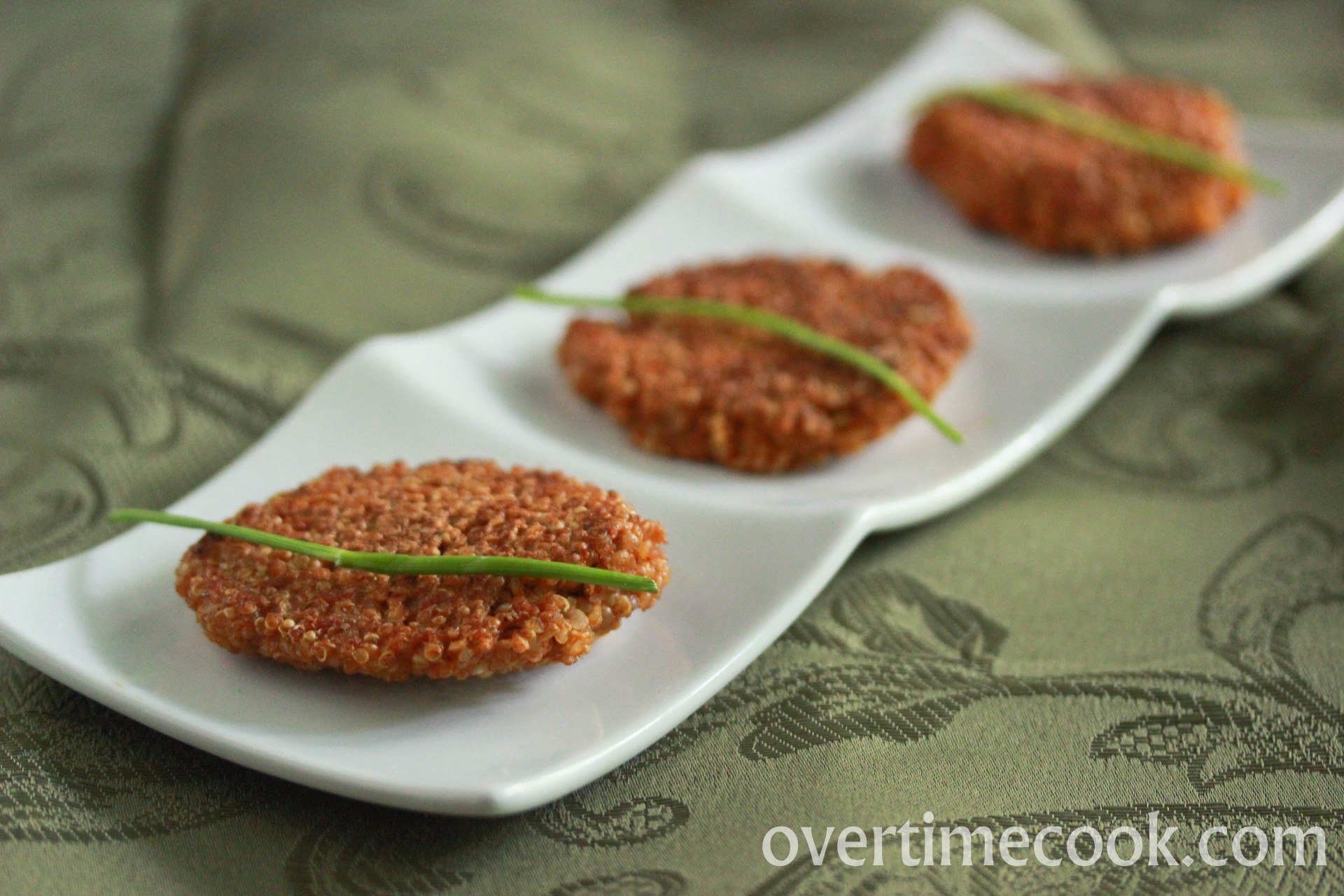 Quinoa Cakes and a review of Herbivoracious Overtime Cook