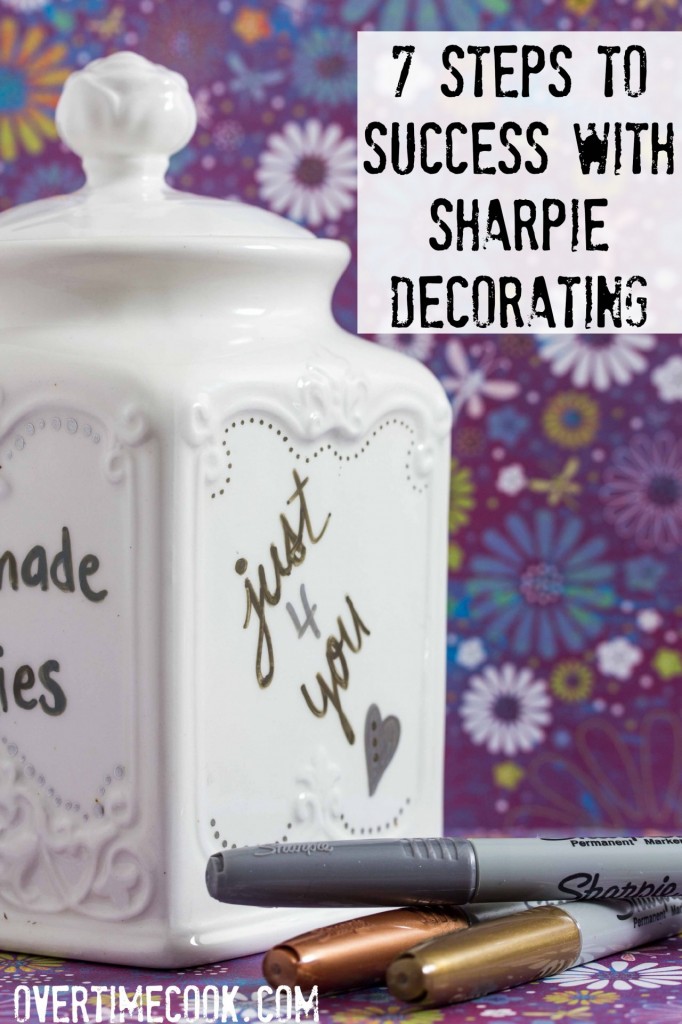 7 steps to perfect DIY cookie jars with Sharpies on overtimecook