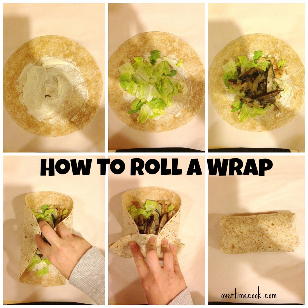 how to roll a wrap on OvertimeCook