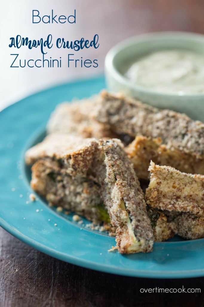 Baked Almond Crusted Zucchini Fries