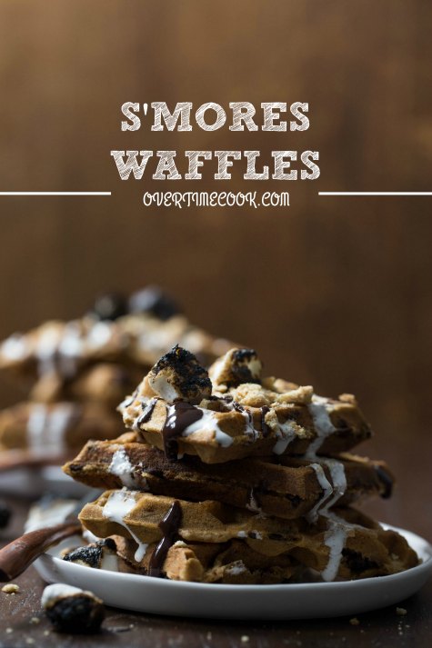 s'mores waffles on overtimecook.com
