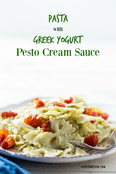 Pasta With Greek Yogurt Pesto Cream Sauce Overtime Cook,Octopus Cooking Drawing