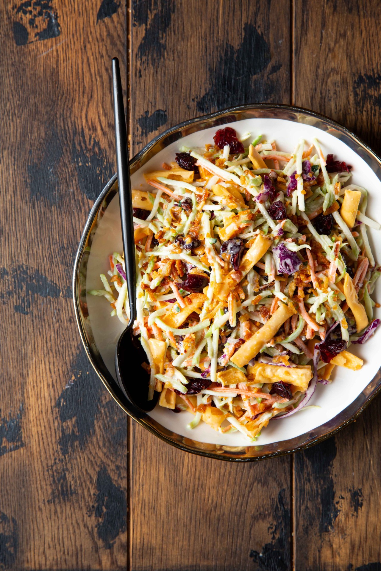 Crunchy Broccoli Slaw with Tangy Maple Dressing