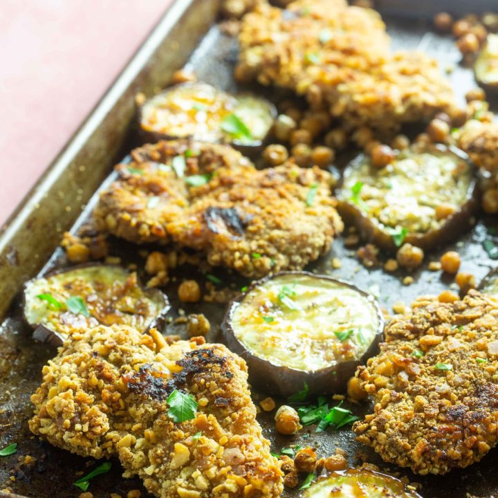 Sheet Pan Honey Zaatar Schnitzel 