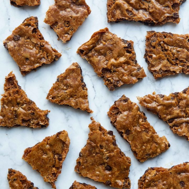 Crispy Coffee Cookie Brittle {for Passover}
