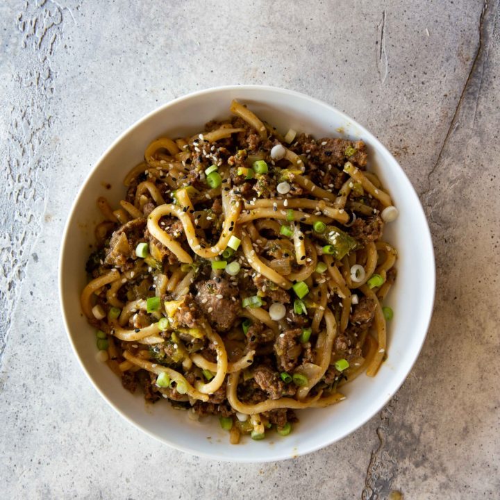 Asian Sesame Beef Noodles