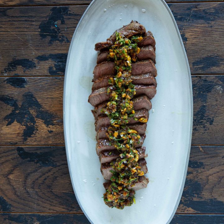 London Broil with Date Gremolata 