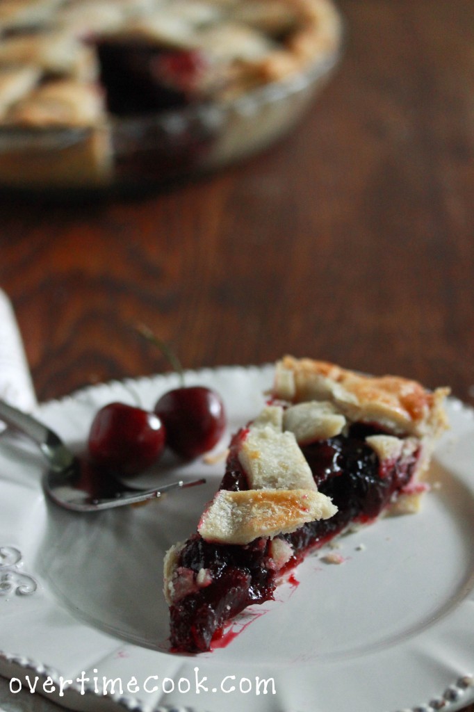 Homemade Cherry Pie and a Lattice Crust Tutorial - Overtime Cook